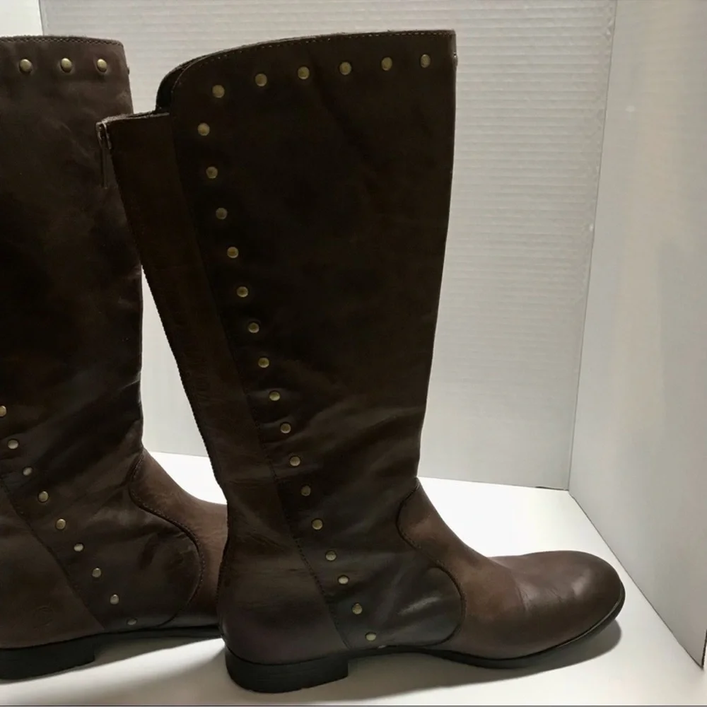 Born Larsen Genuine Leather Studded Riding Knee Boots - Picture 7 of 10